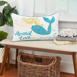 Sale Mermaid Love Lumbar Pillow Pillows