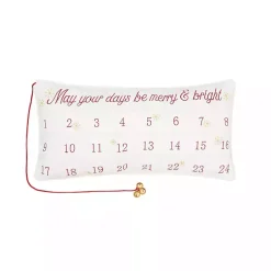 Best Merry & Bright Advent Calender Lumbar Pillow Christmas Pillows