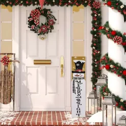 Merry & Bright Snowman Porch Board Outdoor Christmas Decorations