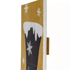 Merry & Bright Snowman Porch Board Outdoor Christmas Decorations