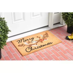 New Merry Christmas Berries Doormat Outdoor Christmas Decorations