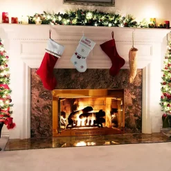 Clearance Merry Christmas Clothesline Stocking Christmas Stockings & Stocking Holders