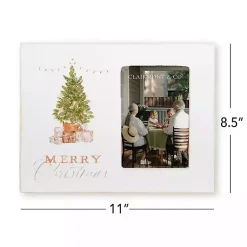 Merry Christmas Cottage Tree Picture Frame, 4x6 Christmas Decorations