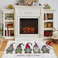 Best Merry Christmas Gnome Plaid Accent Rug Christmas Decorations