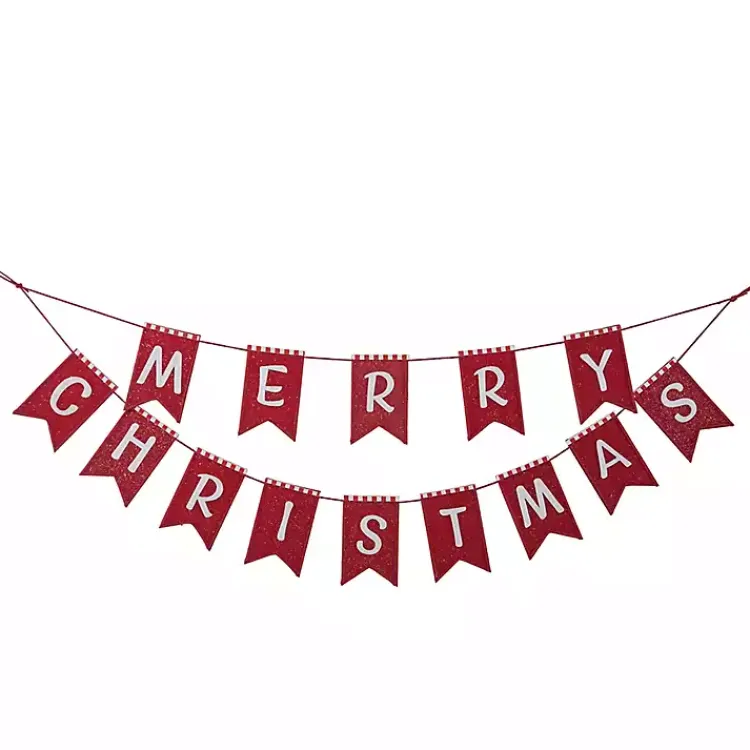 Sale Merry Christmas 2-Tier Banner Christmas Art & Wall Decor