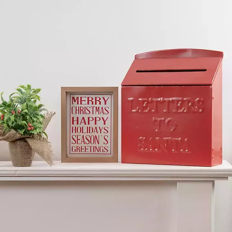 Sale Merry Let It Snow 2-pc. Christmas Wall Plaque Set Christmas Art & Wall Decor