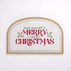 Best Merry Little Christmas Beaded Wall Plaque Christmas Art & Wall Decor