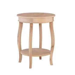 Kirklands Home Accent & End Tables|Merryweather Natural Wood Accent Table Tan