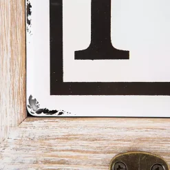 Kirklands Home Hooks|Metal and Wood Bath Sign with Hooks