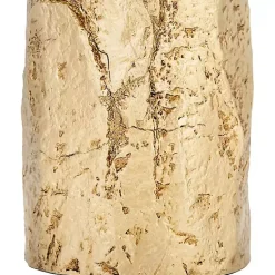 Kirklands Home Table Lamps|Metallic Gold Textured Table Lamp Ivory