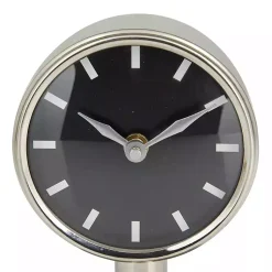 New Metallic Steel Beveled Base Tabletop Clock Decorative Accents