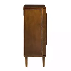 Kirklands Home Armoires|Mid-Century Modern Walnut Jewelry Armoire Brown