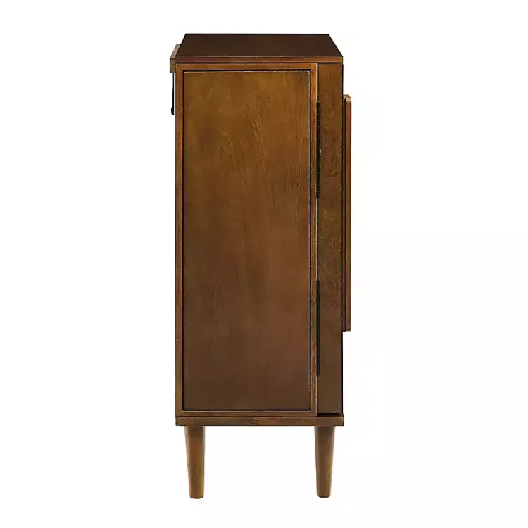 Kirklands Home Armoires|Mid-Century Modern Walnut Jewelry Armoire Brown