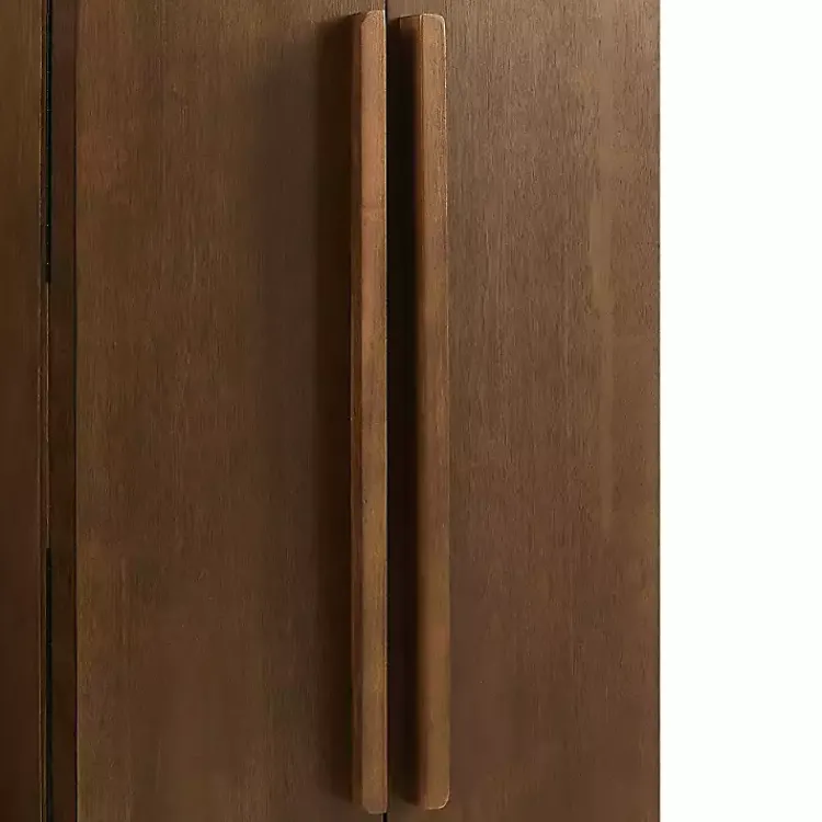 Kirklands Home Armoires|Mid-Century Modern Walnut Jewelry Armoire Brown