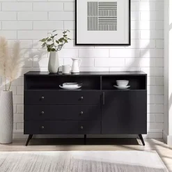 Kirklands Home Cabinets & Sideboards|Midnight Mid-Century Modern Sideboard