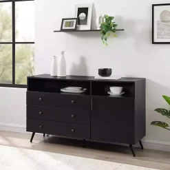 Kirklands Home Cabinets & Sideboards|Midnight Mid-Century Modern Sideboard