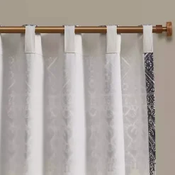 Kirklands Home Curtains & Drapes|Mila Horizontal Stripe Curtain Panel, 84 in. Blue