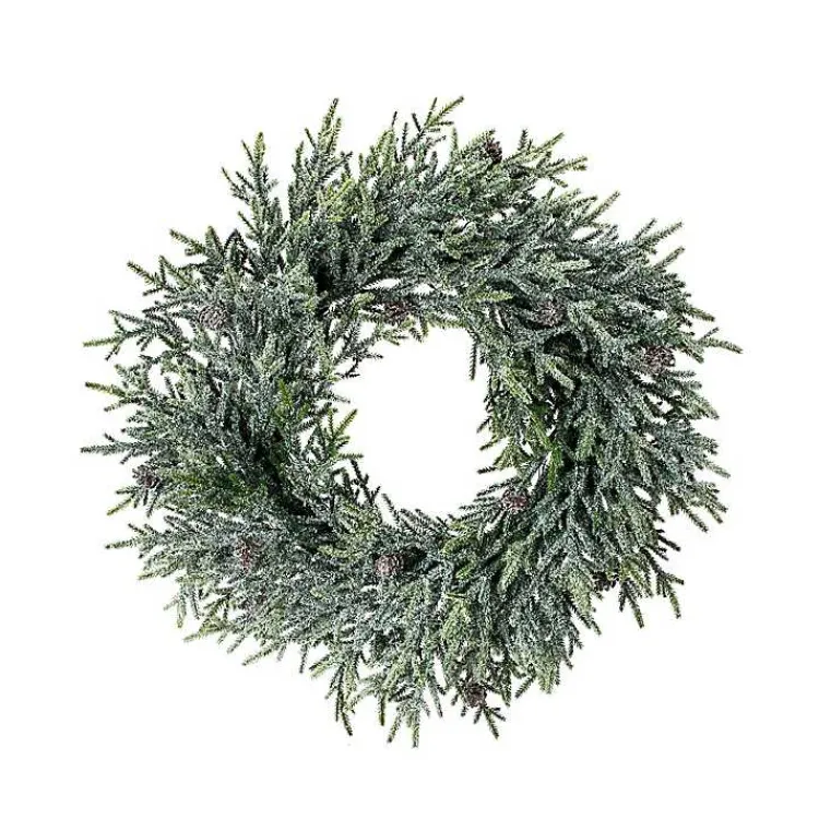 Mini Frosted Pine Wreath Christmas Wreaths