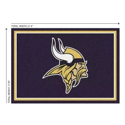 Kirklands Home Area Rugs|Minnesota Vikings Area Rug, 4x6 Purple