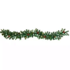 Best Mixed Pine Clear LED Lighted Garland Arrangements & Greenery