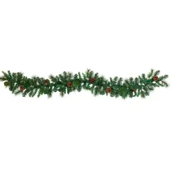 Best Mixed Pine Clear LED Lighted Garland Arrangements & Greenery