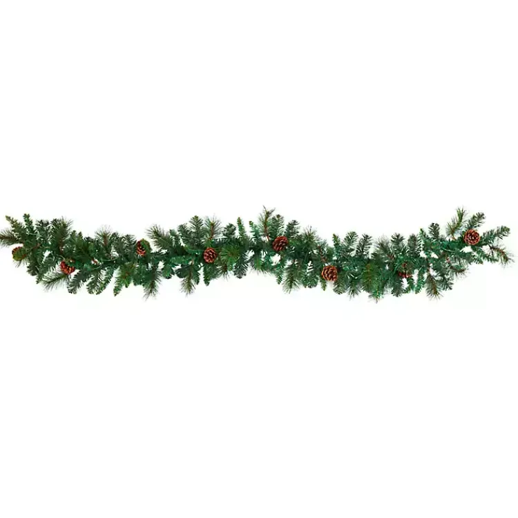 Best Mixed Pine Clear LED Lighted Garland Arrangements & Greenery