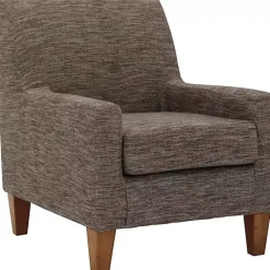 Kirklands Home Accent Chairs|Mocha Fynn Upholstered Accent Chair Brown