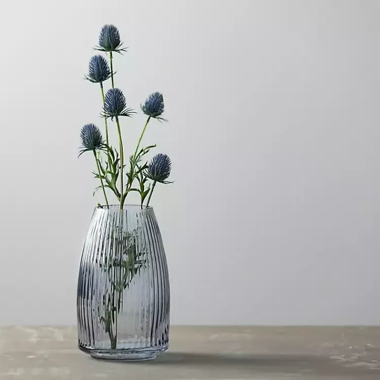 Online Modern Ribbed Glass Vase Vases
