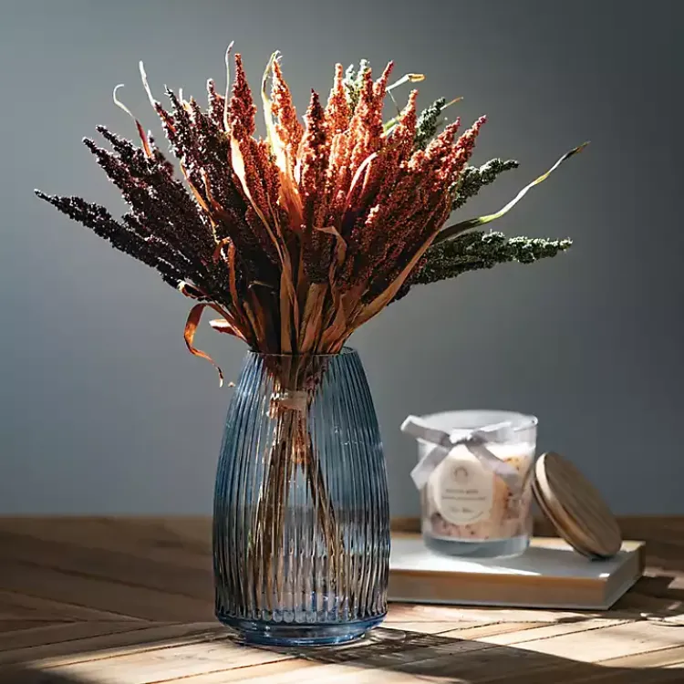 Online Modern Ribbed Glass Vase Vases