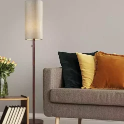 Kirklands Home Floor Lamps|Modern Wood Emma Floor Lamp Tan