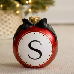 Sale Monogram S Outdoor Christmas Ornament Monogram Seasonal Decor