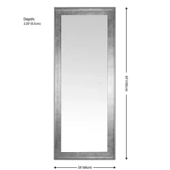 Kirklands Home Full Length & Floor Mirrors|Montauk LED Full Length Mirror Silver