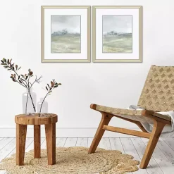 Kirklands Home Framed Art|Morning Mist Framed Canvas Art Prints, Set of 2