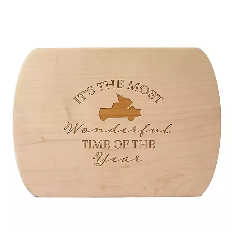Sale Most Wonderful Time of Year Oval Serving Board Christmas Dining & Entertaining