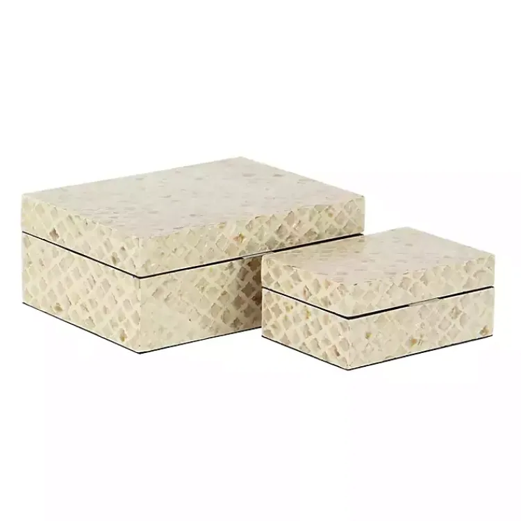 Best Mother of Pearl 2-pc. Box Set Baskets & Boxes