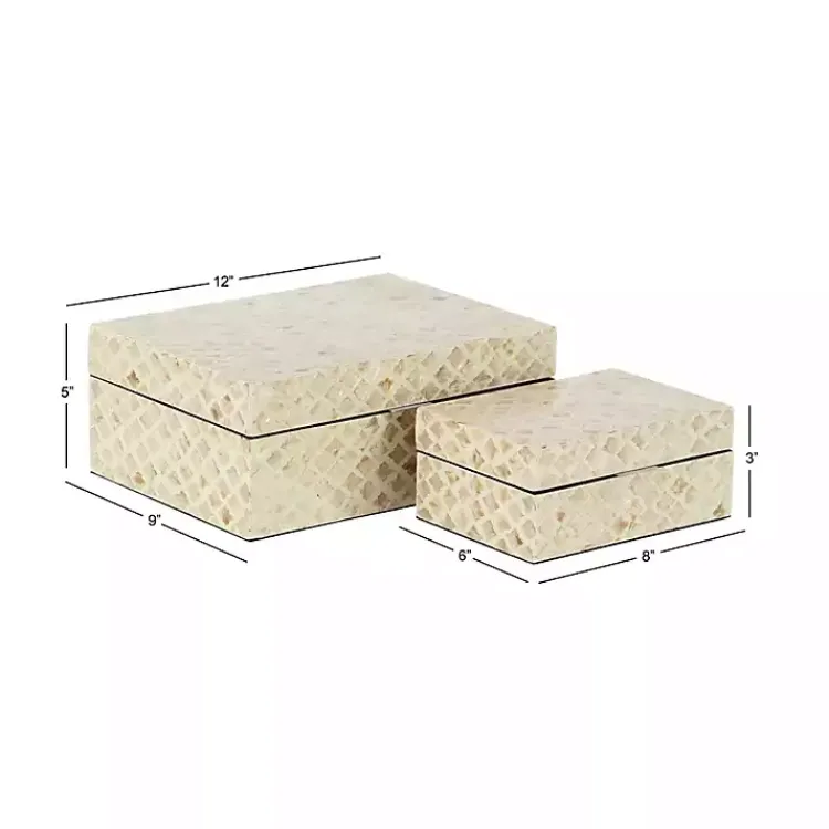 Best Mother of Pearl 2-pc. Box Set Baskets & Boxes