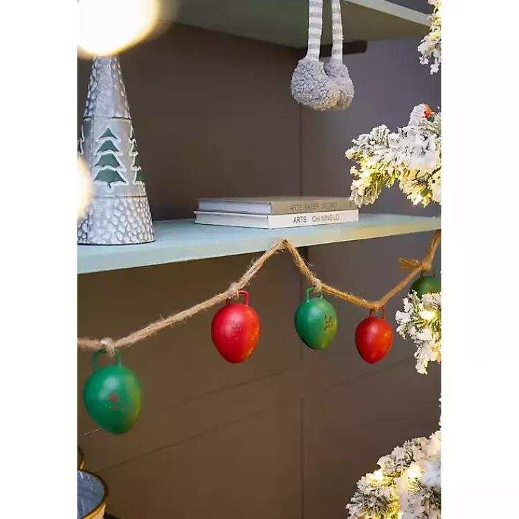Sale Multicolor Iron Bulb Christmas Garland Christmas Tree Decorations