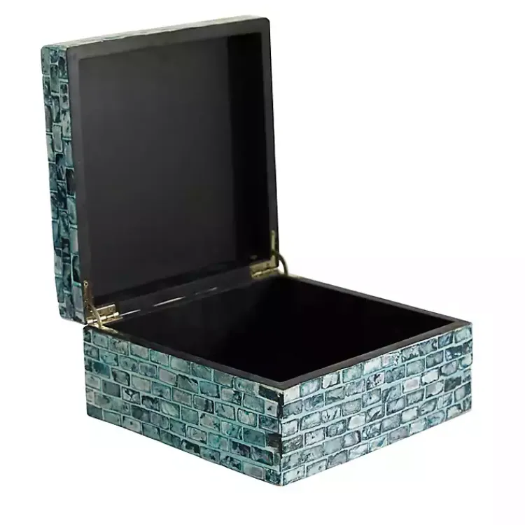 Outlet Multicolor Mother of Pearl Coastal Boxes, Set of 2 Baskets & Boxes