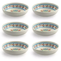 Kirklands Home Outdoor Dining|color Rio Melamine Low Bowls, Set of 6 Multi