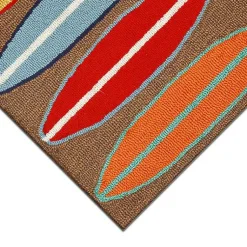 Kirklands Home Doormats|color Surfboard Outdoor Accent Rug, 30x20 Multi