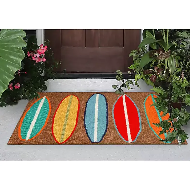 Kirklands Home Doormats|color Surfboard Outdoor Accent Rug, 30x20 Multi