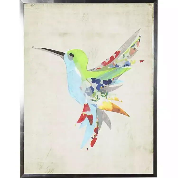 Kirklands Home Framed Art|color Watercolor Hummingbird Framed Art Print Multi