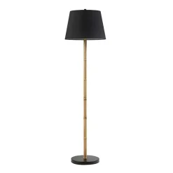 Kirklands Home Floor Lamps|Nassau Bamboo Martha Stewart Floor Lamp Black