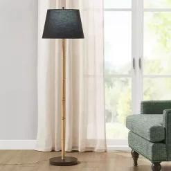 Kirklands Home Floor Lamps|Nassau Bamboo Martha Stewart Floor Lamp Black