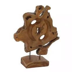 New Natural Abstract Teak Wood Statue Statues & Figurines