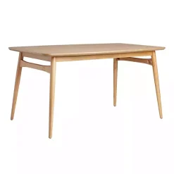 Kirklands Home Dining Tables|Natural Ash Wood Mid-Century Modern Dining Table Tan