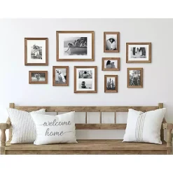 Kirklands Home Gallery Wall Frames|Natural 10-pc. Gallery Wall Frame Set Brown
