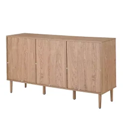 Kirklands Home Cabinets & Sideboards|Natural Cane Wood Arched Sideboard Cabinet