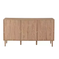 Kirklands Home Cabinets & Sideboards|Natural Cane Wood Arched Sideboard Cabinet