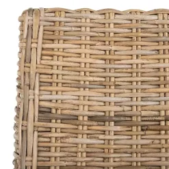 Kirklands Home Dining Chairs|Natural Coastal Rat 2-pc. Dining Chair Set Tan